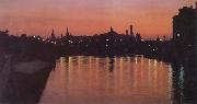 unknow artist Kremlin by Night oil painting on canvas